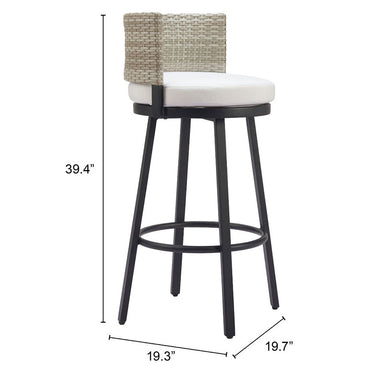 Midnight Wave Barstool White