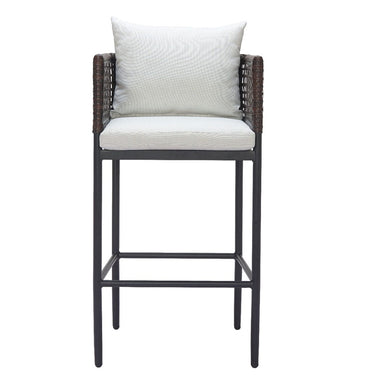 Palm Paradise Barstool Gray