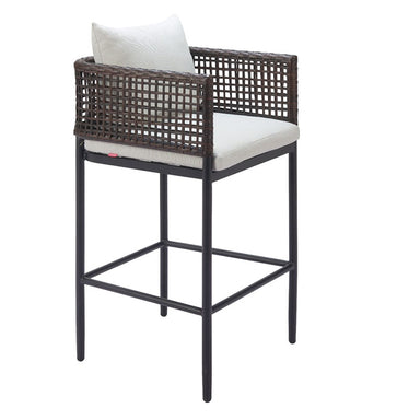 Palm Paradise Barstool Gray