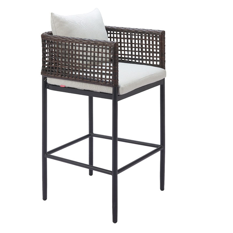 Palm Paradise Barstool Gray
