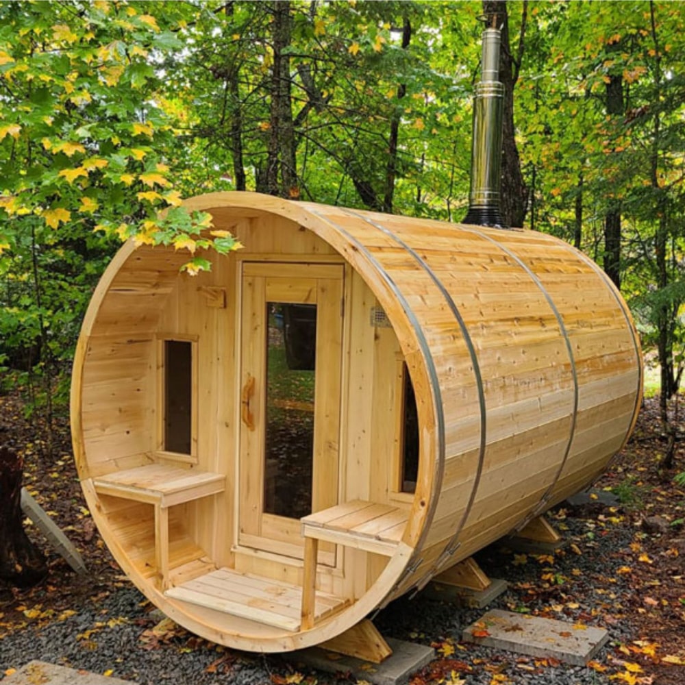 Dundalk Leisurecraft Tranquility 8 Person Barrel Sauna