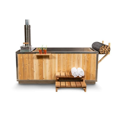Dundalk Leisurecraft wood fire heated hot tub