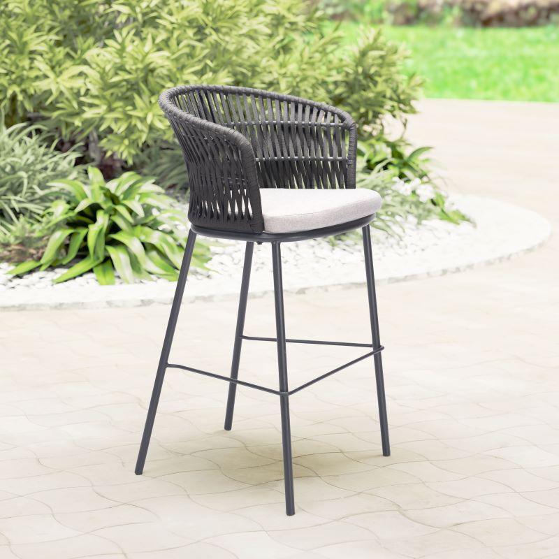 Zuo Modern Freycinet Barstool Black