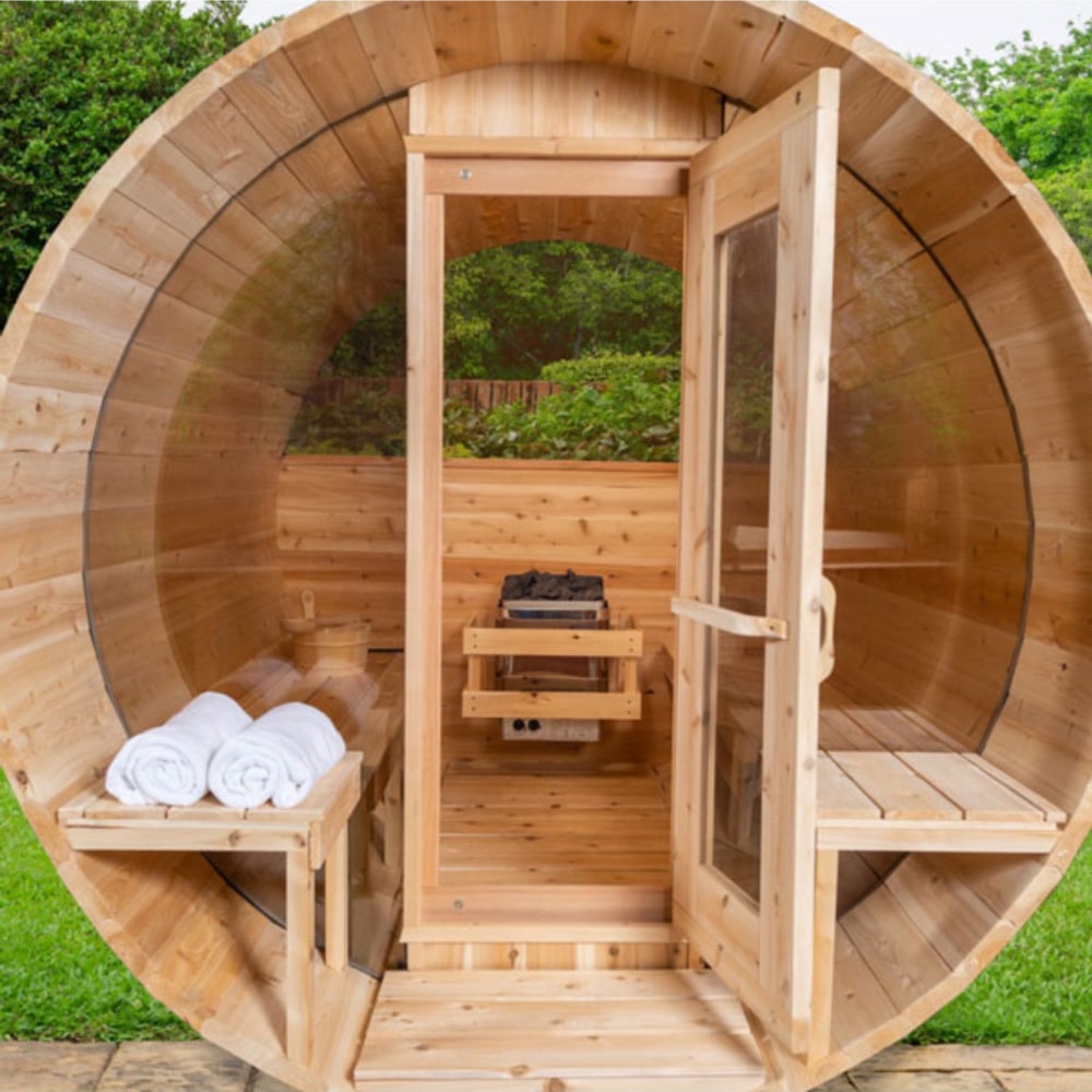 Dundalk Leisurecraft Serenity MP 4 Person Barrel Sauna