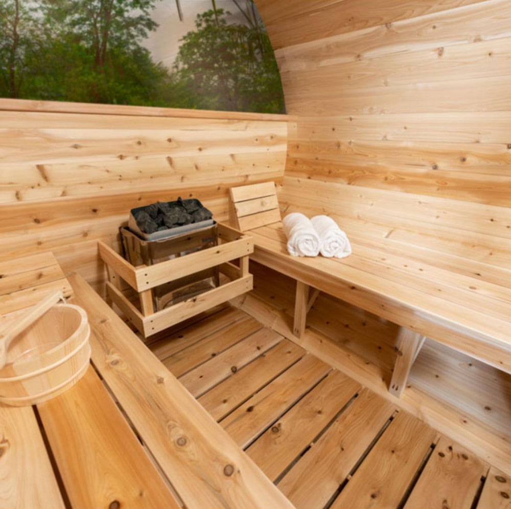 Dundalk Leisurecraft Serenity MP 4 Person Barrel Sauna