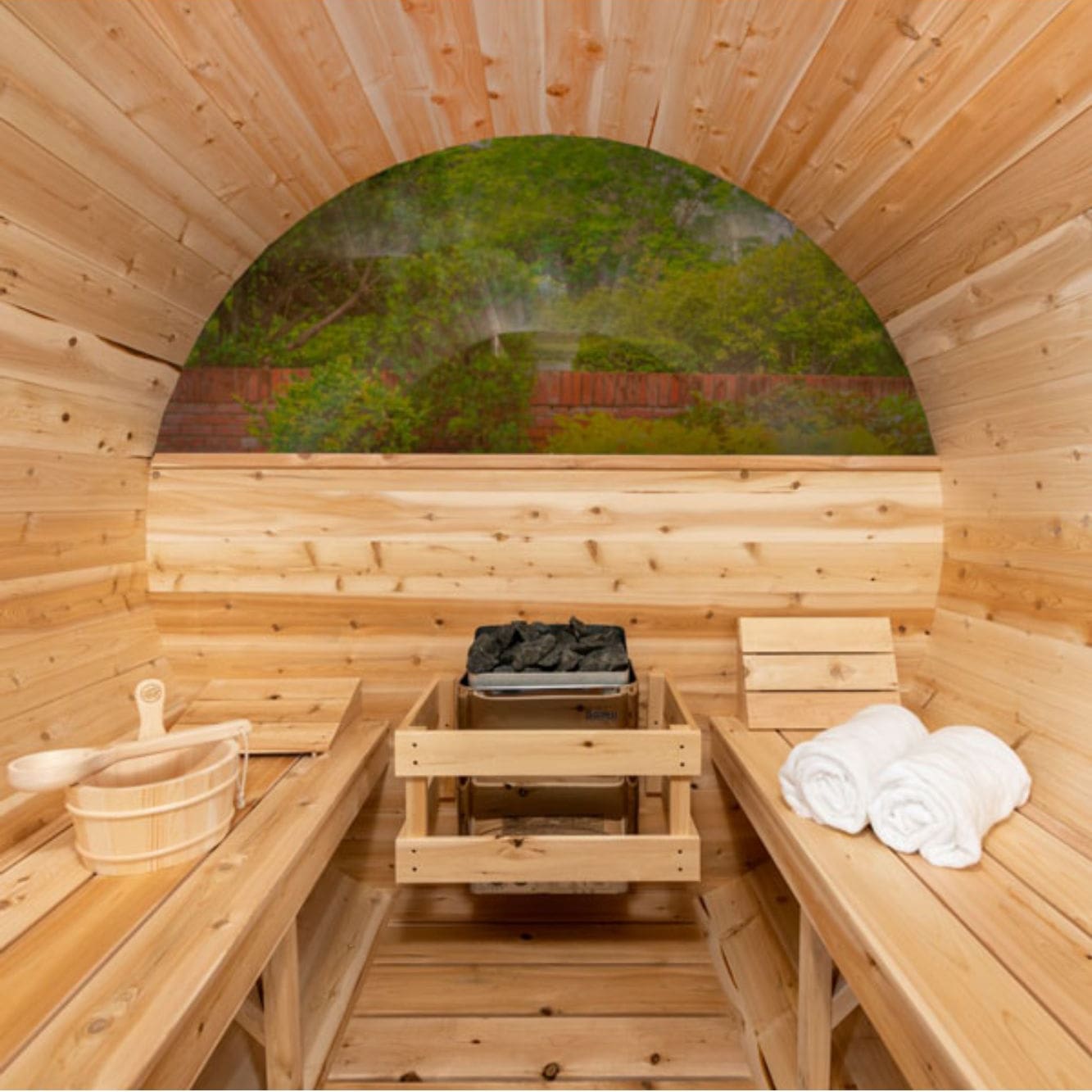 Dundalk Leisurecraft Serenity MP 4 Person Barrel Sauna