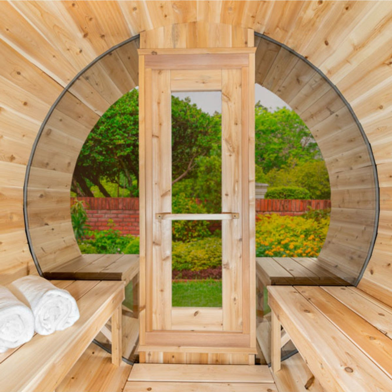 Dundalk Leisurecraft Serenity MP 4 Person Barrel Sauna