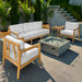 outdoor lounge chair with cushion