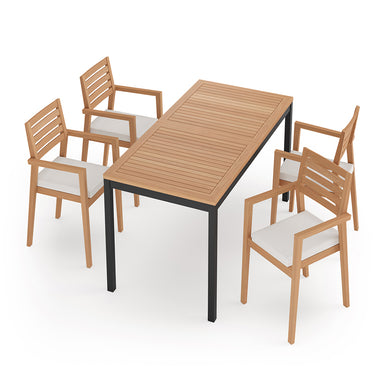 Rhodes 5 Piece Dining Set with 72 in. Table