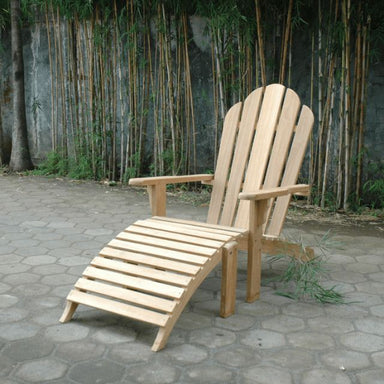 Adirondack chair with footrest