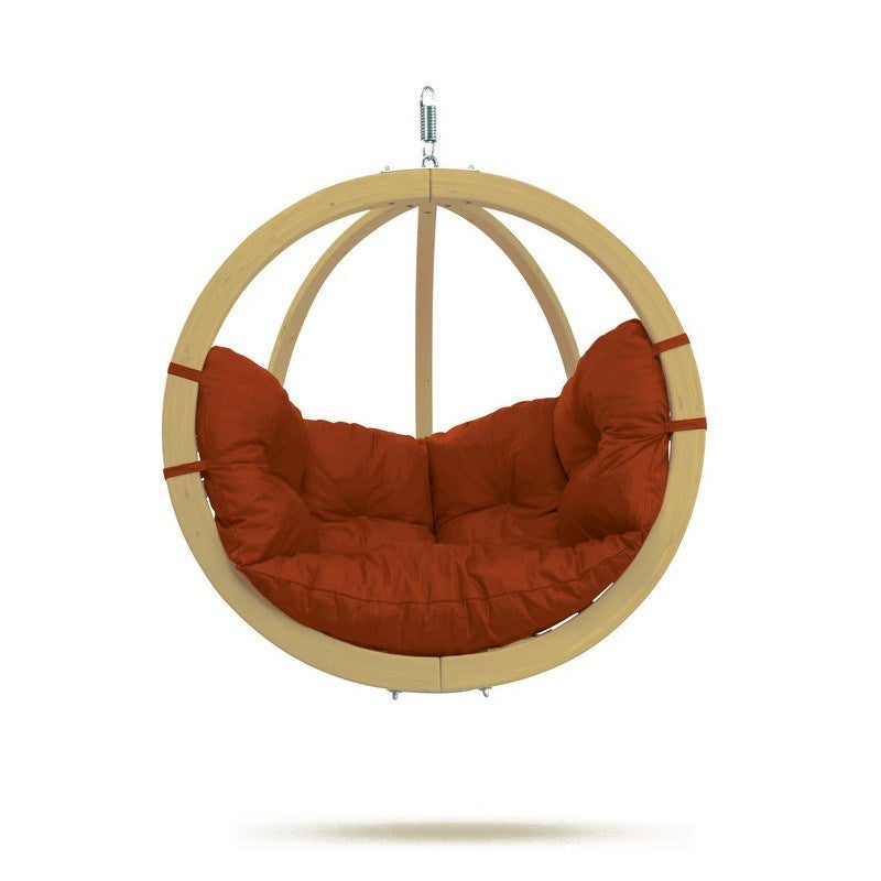 Amazonas globo hanging chair in terracotta
