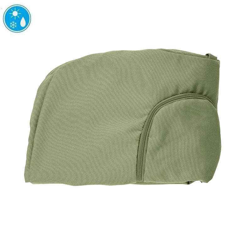 Amazonas globo pillowcase folded green