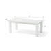 Anderson teak white dining table