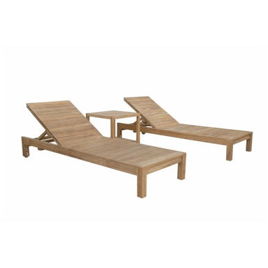 Anderson teak Chaise lounge set with table