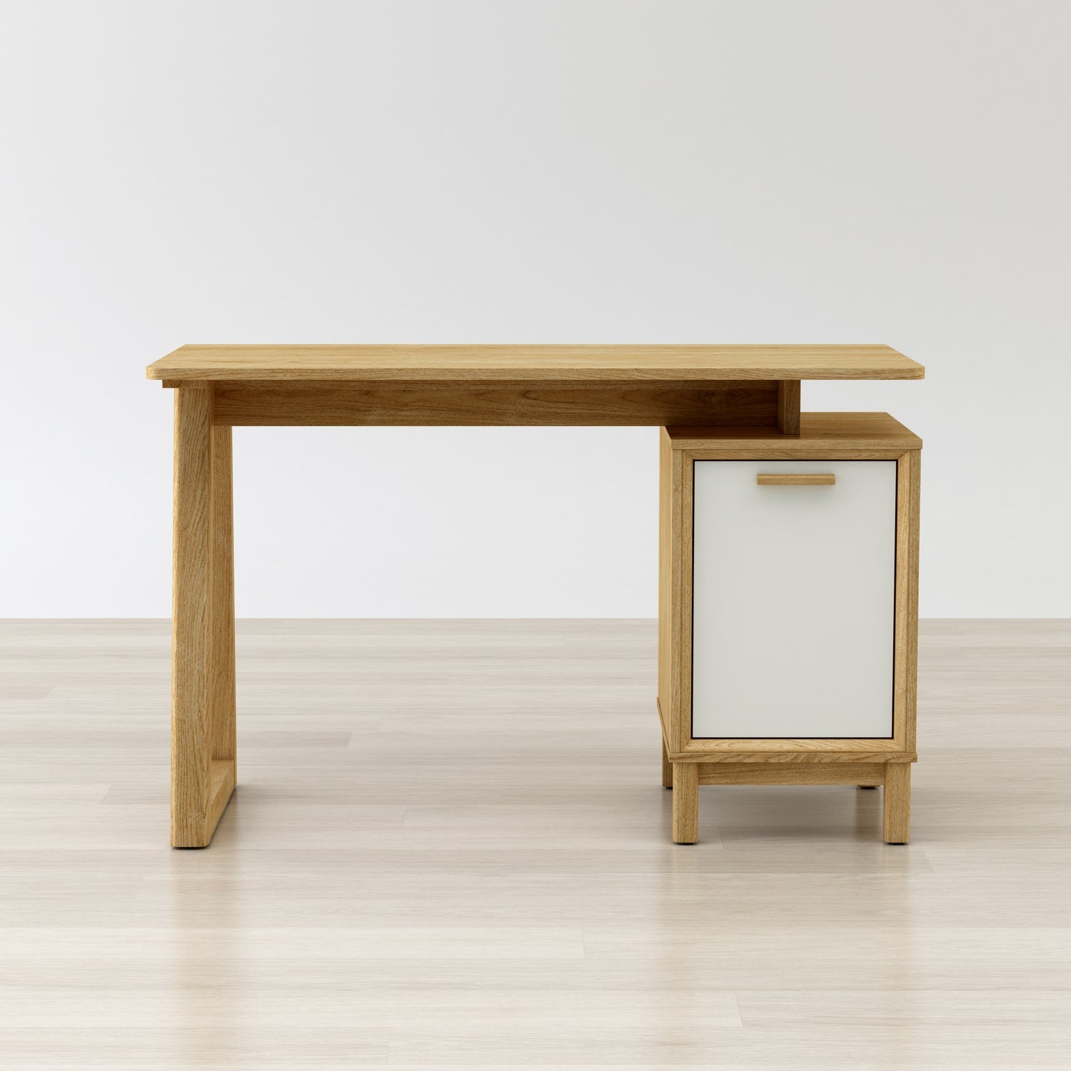 Anderson teak desk with wooden drawers