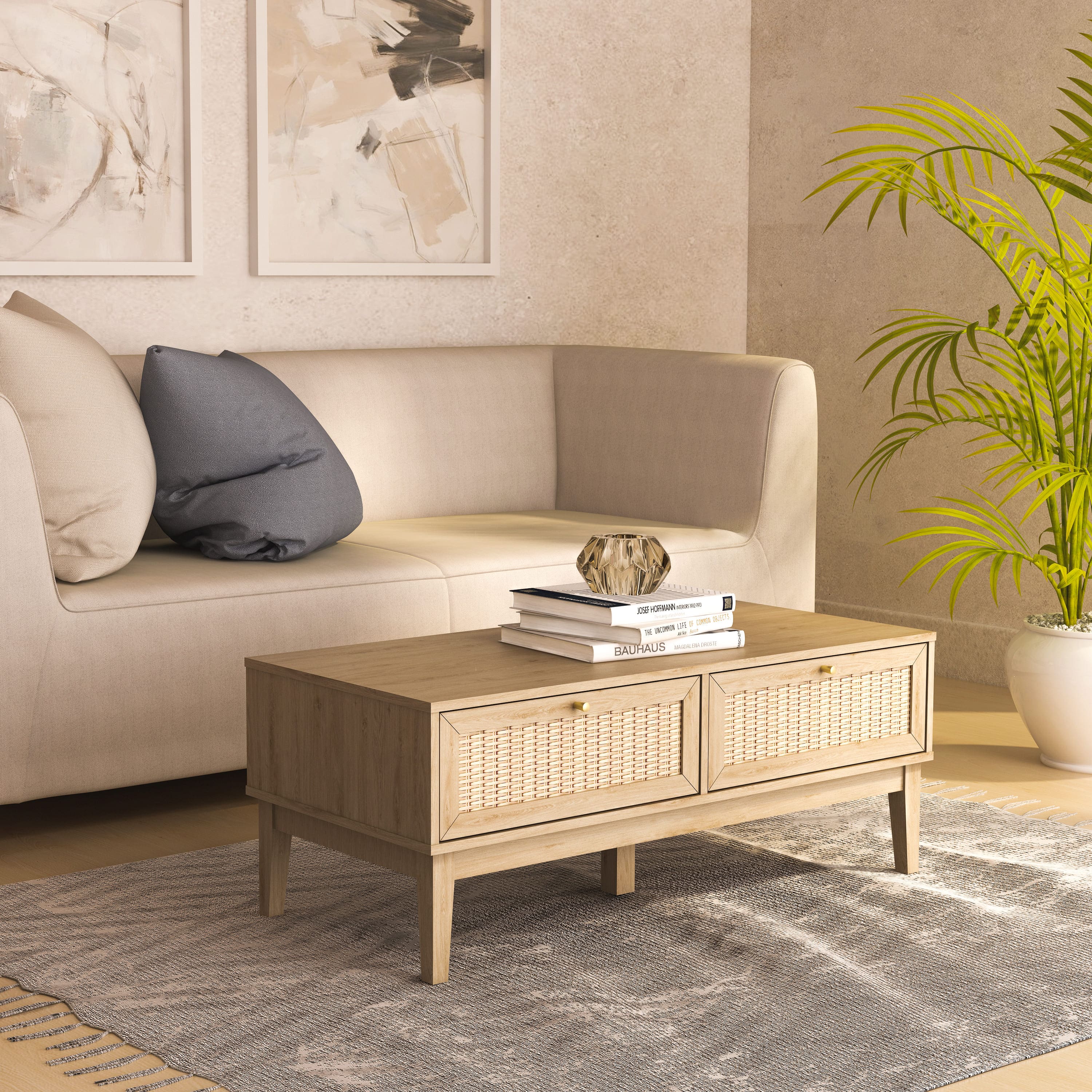 Anderson teak modern contemporary coffee table