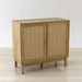 Anderson teak rattan accent cabinet - side view