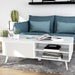 Anderson teak white low coffee table