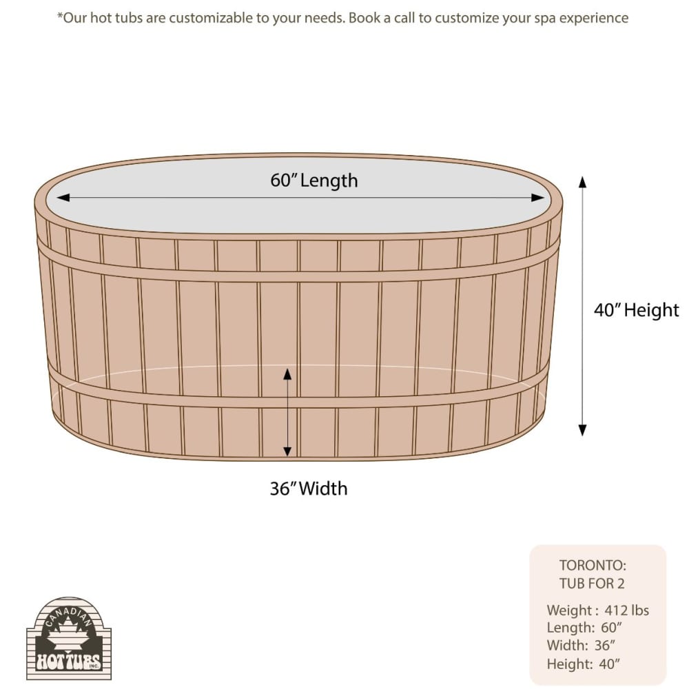 Canadian Hot Tubs Toronto Tub For 2 Oval 5'x3'