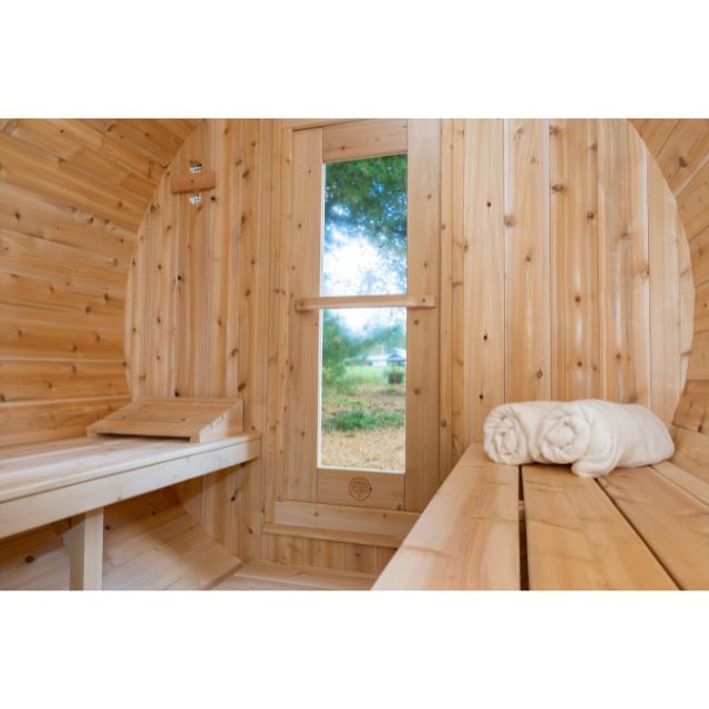 Dundalk Leisurecraft 4 Person Sauna- Serenity Inside View