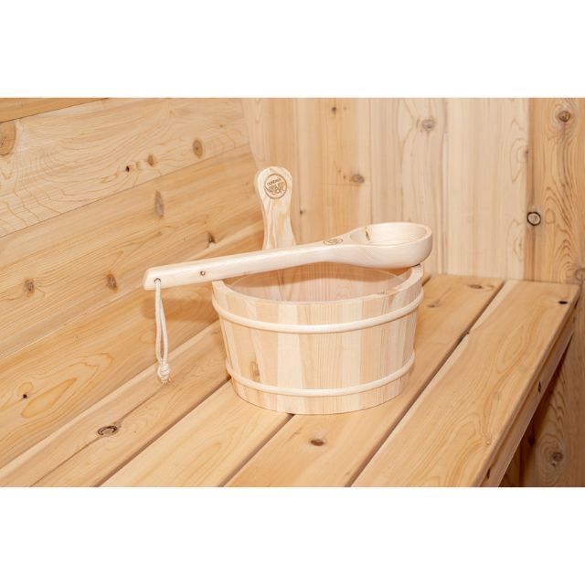 Dundalk Leisurecraft 4 person sauna outdoor-harmony water bucket accessory