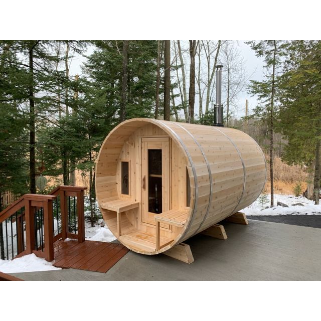 Dundalk Leisurecraft 8 person outdoor barrel sauna