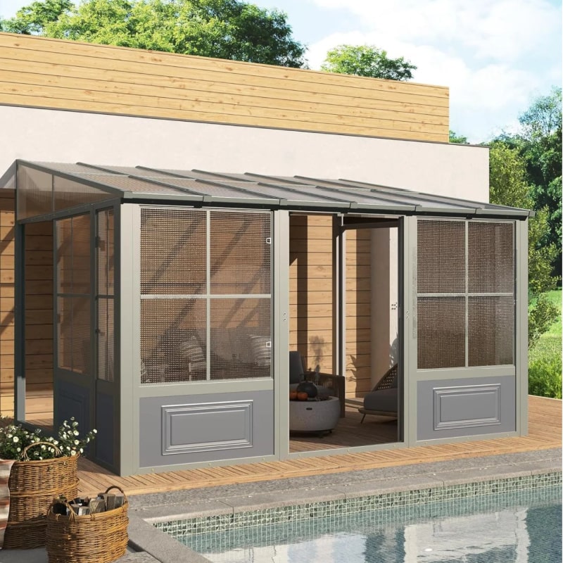 EROMMY 10x12 Sunroom in Grey