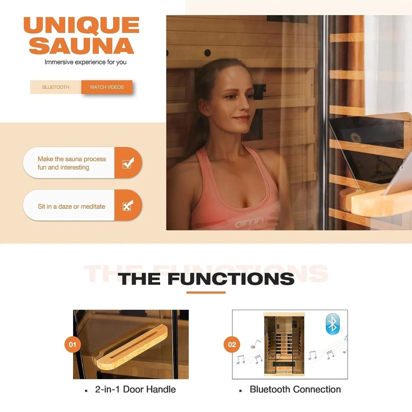 EROMMY 2-3 Person Infrared Sauna