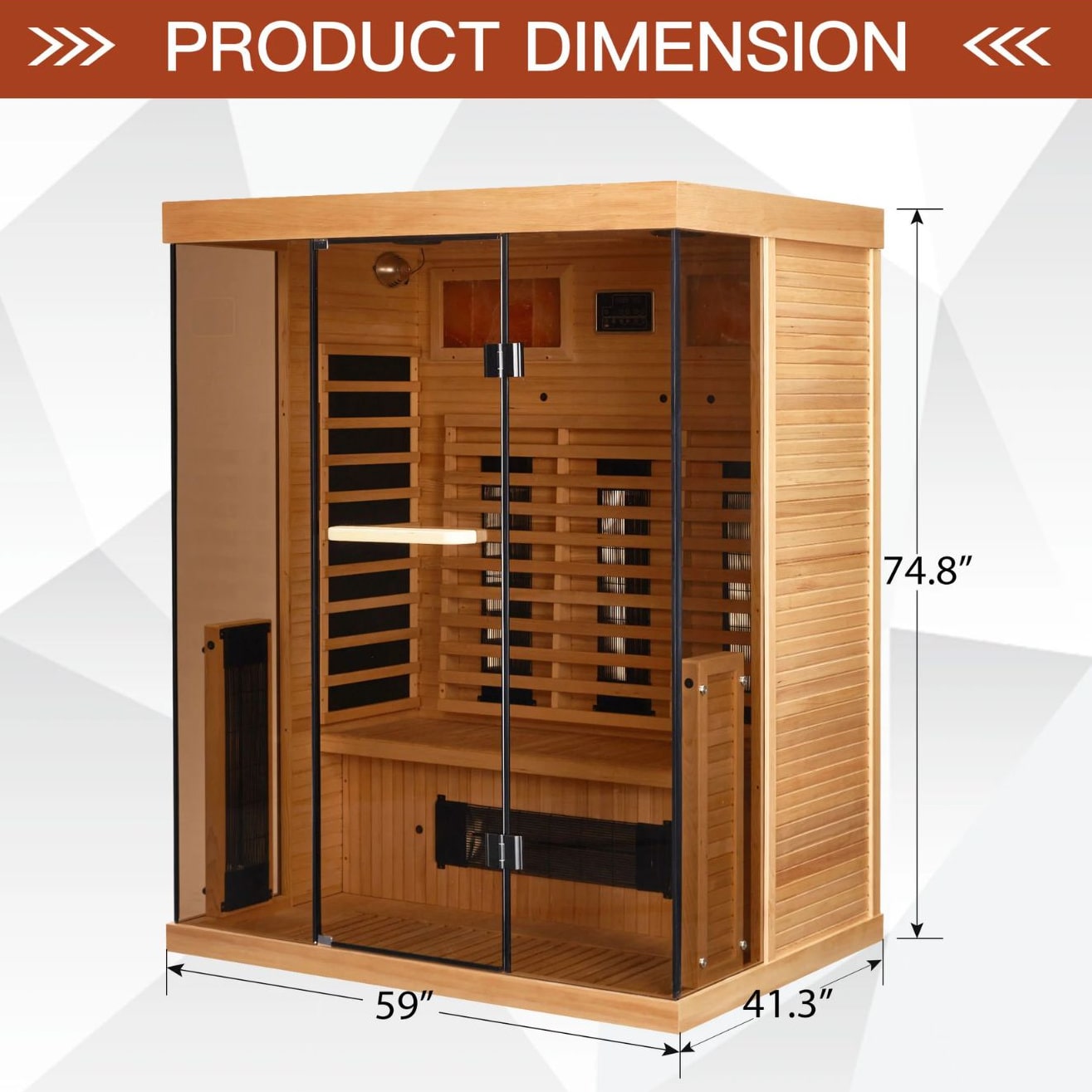 EROMMY 3 Person Infrared Sauna