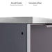 NewAge products Aluminum cabinet - top view