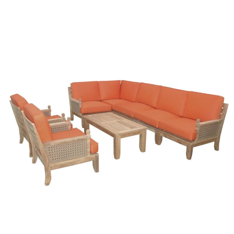 Patio sectional-luxe 8 set