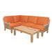 Sectional for outdoor-luxe 5 set with coffee table