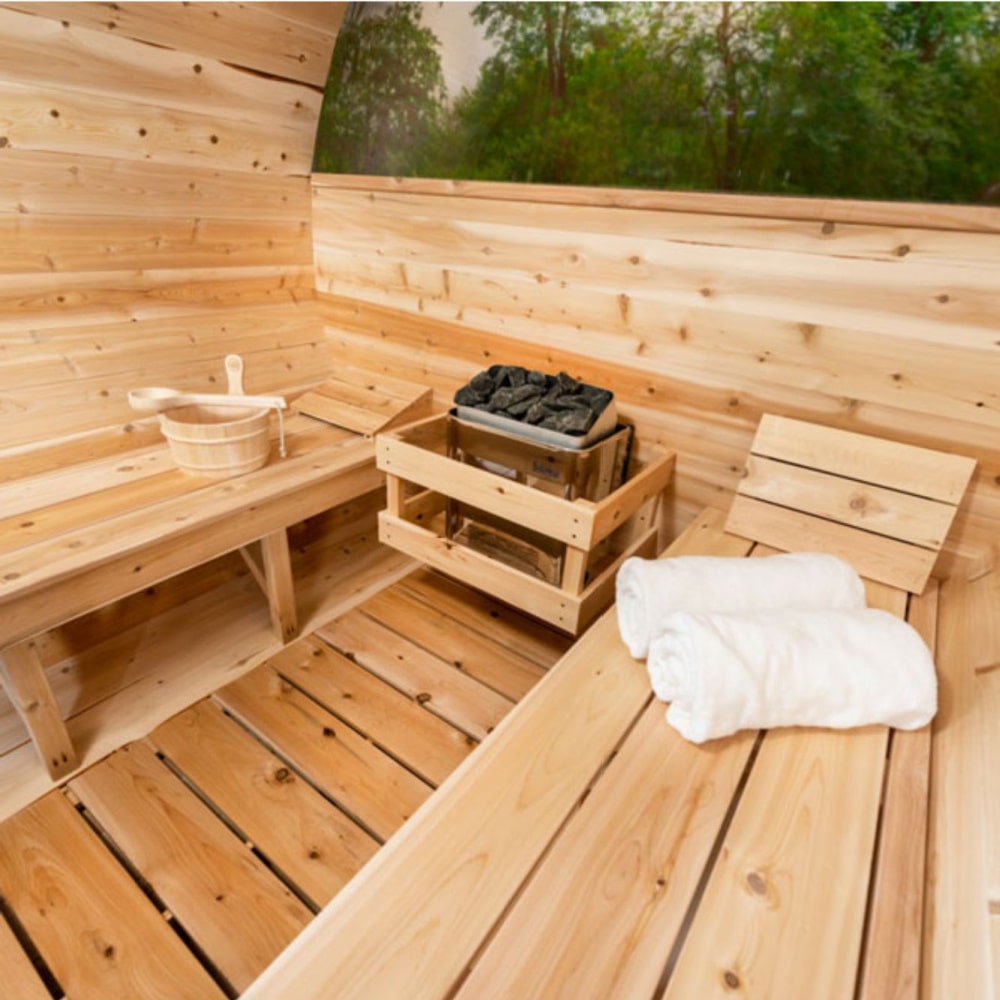 Dundalk Leisurecraft Serenity MP 4 Person Barrel Sauna