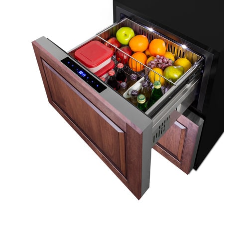 Summit Appliance 508 compliant refrigerator-freezer-open drawer