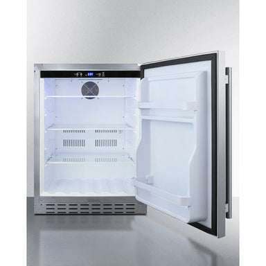 Summit Appliance ADA compliant undercounter fridge open empty