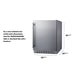 Summit Appliance ADA compliant undercounter fridge specifications