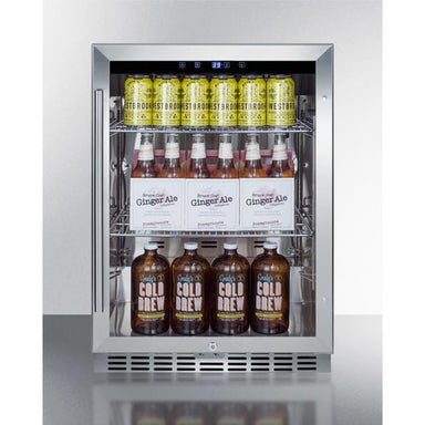 Summit Appliance Outdoor Refrigerator with drinks