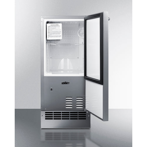 Summit Appliance Outdoor icemaker no drain required open