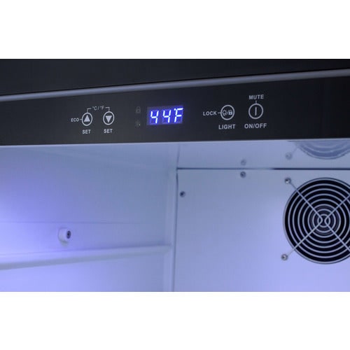 Summit Appliance outdoor mini fridge temperature panel