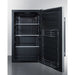 Summit Appliance shallow depth fridge open empty