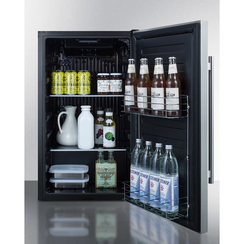 Summit Appliance shallow depth fridge with drinks