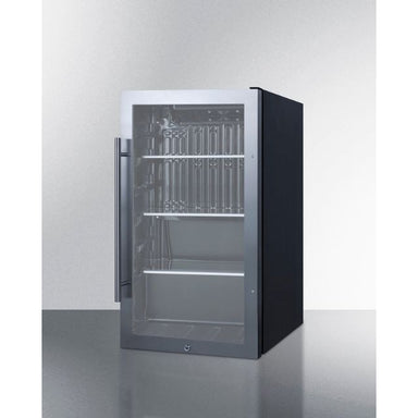 Summit appliance mini refrigerator with glass door