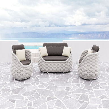 Zuo Modern chairs-coral reef 3 seats