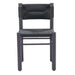 Zuo Modern dining chair iska black front