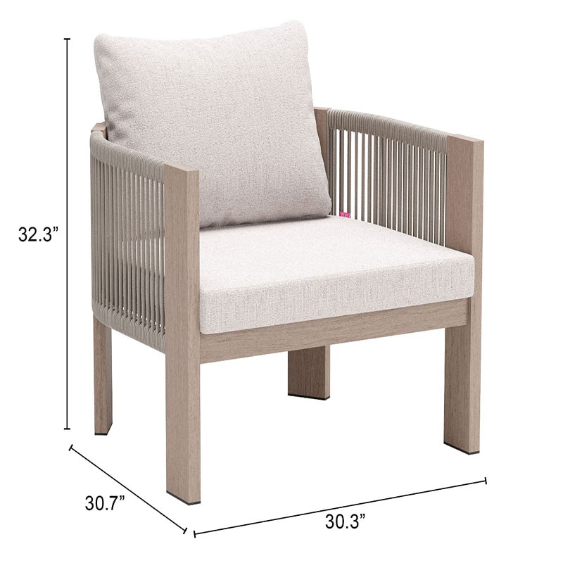 Zuo Modern outdoor accent chair-Rebel specifications