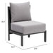 Zuo Modern outdoor accent chair-horizon specifications