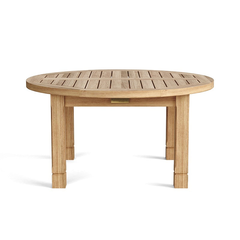 Anderson Teak Round Outdoor Coffee Table - South Bay