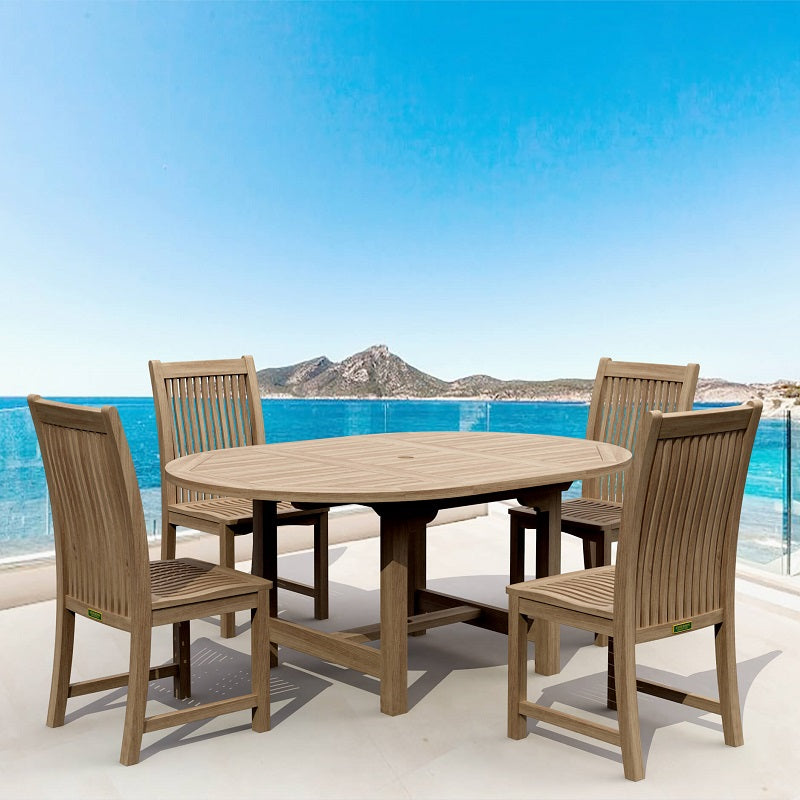 SET-12 Anderson Teak Bahama Chicago 5-Pieces Dining