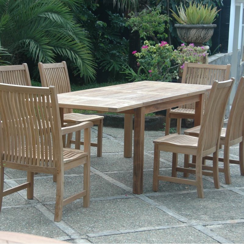 Anderson Teak Bahama Chicago 7-Pieces Dining Set Chair B