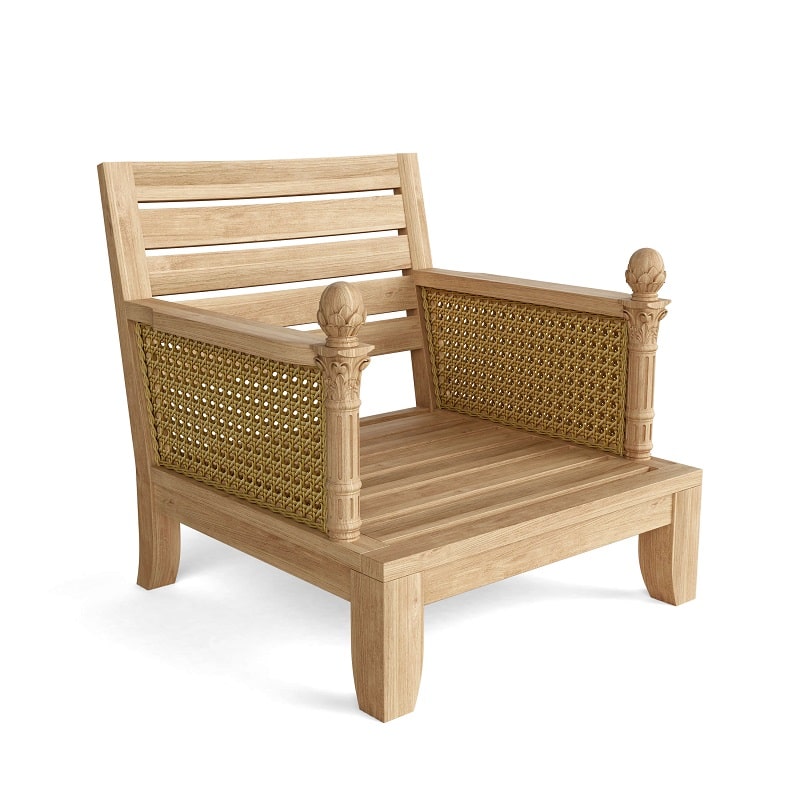 outdoor seating-luxe armchair front right